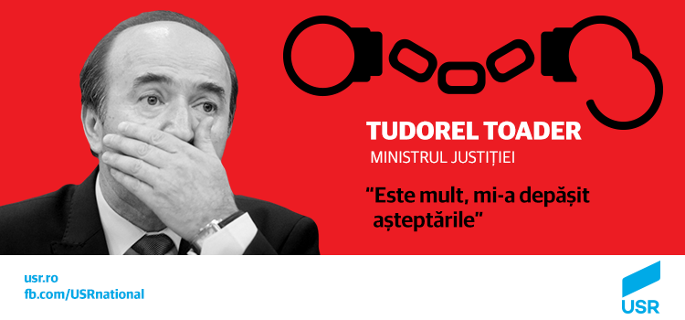 USR cere demisia ministrului Tudorel Toader