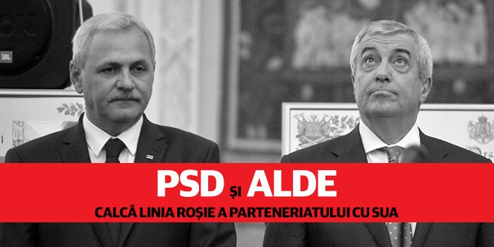 PSD și ALDE calcă linia roșie a parteneriatului cu SUA
