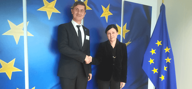 Președintele USR, Dan Barna, întâlnire de lucru la Bruxelles cu Comisarul European pentru Justiție, Věra Jourová