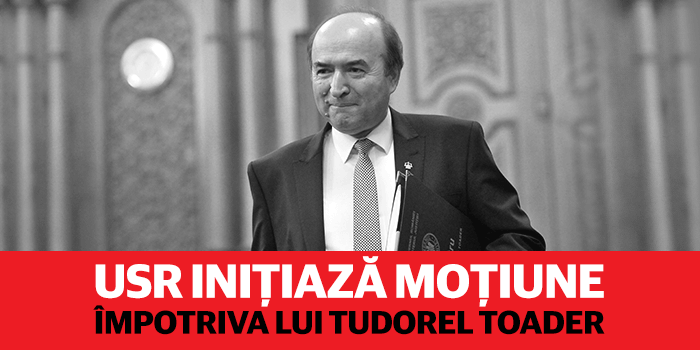 USR inițiază moțiune împotriva lui Tudorel Toader
