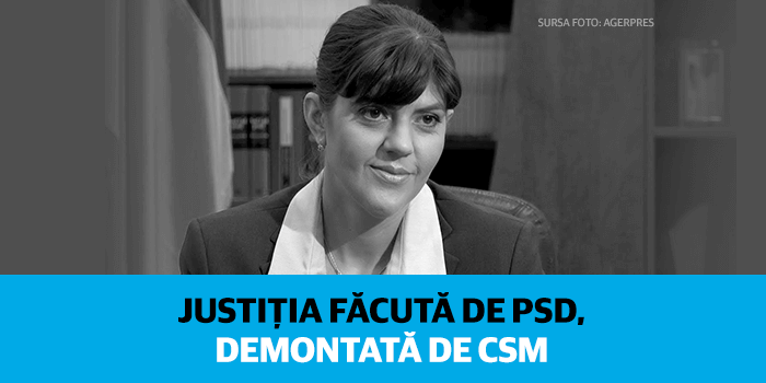Justiția făcută de PSD, demontată de CSM