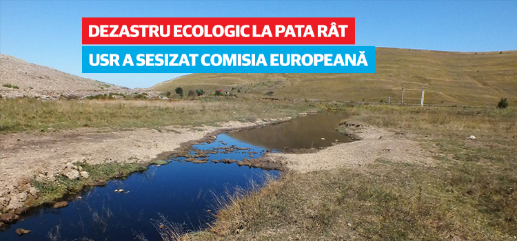 USR a sesizat Comisia Europeană cu privire la dezastrul ecologic de la Pata Rât