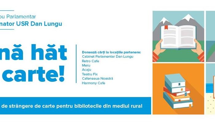 Senatorul USR Dan Lungu, donație de 500 de cărți