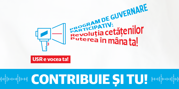 USR lansează primul program de guvernare participativ: Revoluția cetățenilor – Puterea în mâna ta!