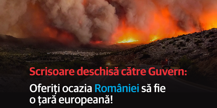 Scrisoare deschisă către Guvern: Oferiți ocazia României să fie o țară europeană