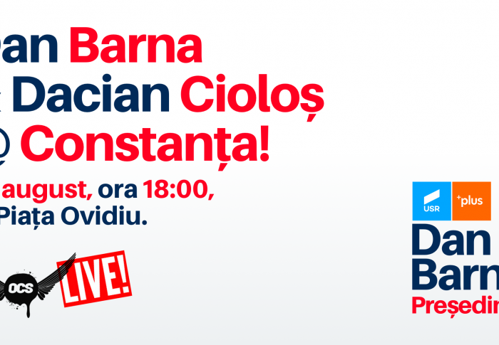 Primul miting din campania de strângere de semnături pentru Dan Barna, candidatul USR PLUS la Președinția României