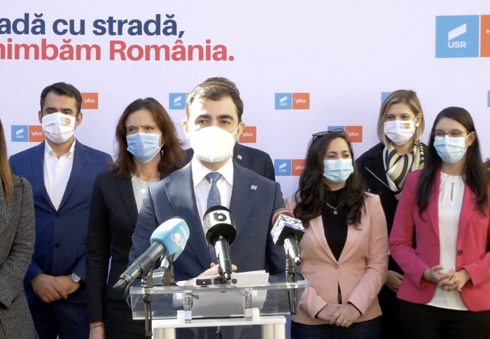 Copreședinții USR PLUS București au prezentat listele de candidați la Camera Deputaților și la Senat din Capitală