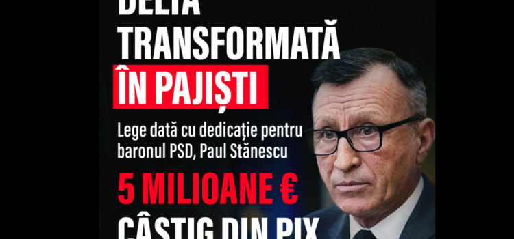 USR: Ministrul Agriculturii minte ca să acopere combinațiile PSD pentru familia lui Paul Stănescu