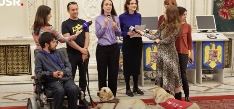 Acces liber pentru câinii ghizi ai persoanelor cu dizabilități. Legea USR a fost promulgată